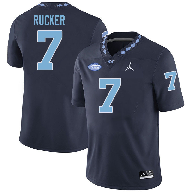 #7 Kaimon Rucker North Carolina Tar Heels Jerseys,Apparels,Uniforms Stitched-Navy